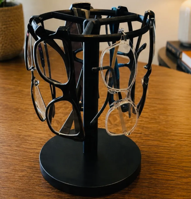 Exhibidor de lentes ovalado