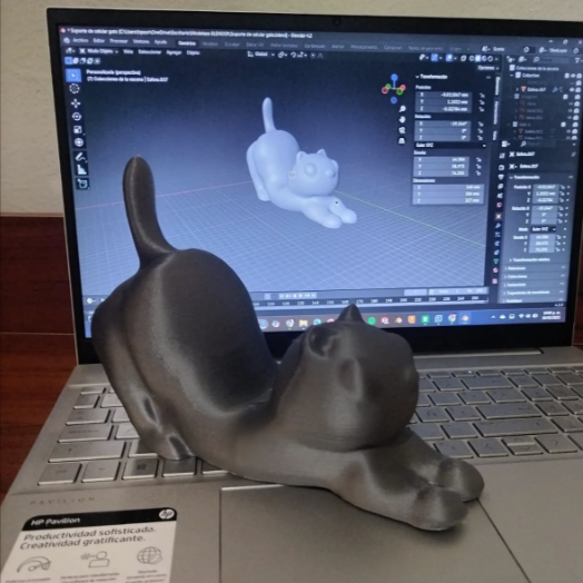 Base para teléfono decorativo «The Cat»